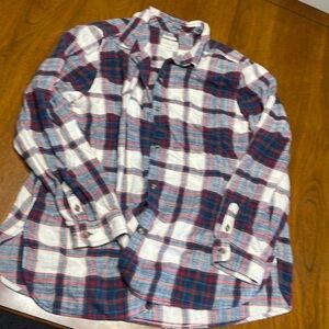 American Eagle boyfriend fit flannel shirt XXL